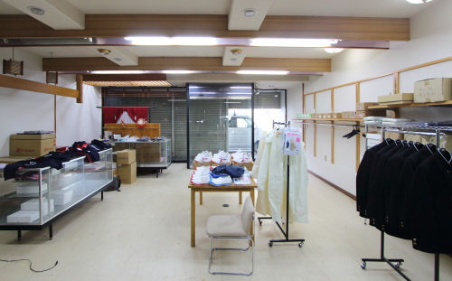 岡山市北区御津の着物取扱店、安田呉服店さんの店内改装工事